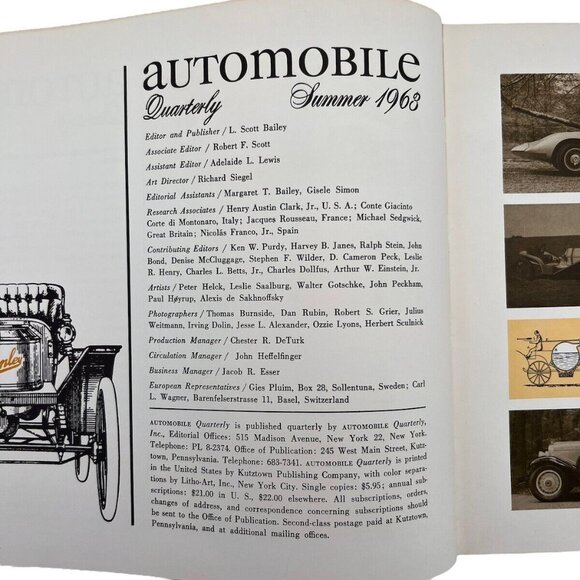 Vtg 1963 Automobile Quarterly Vol. 2  Book 2 with Poster Inserts Summer - Picture 3 of 9
